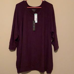 Plus size Soft Brushed 3/4 Sweater